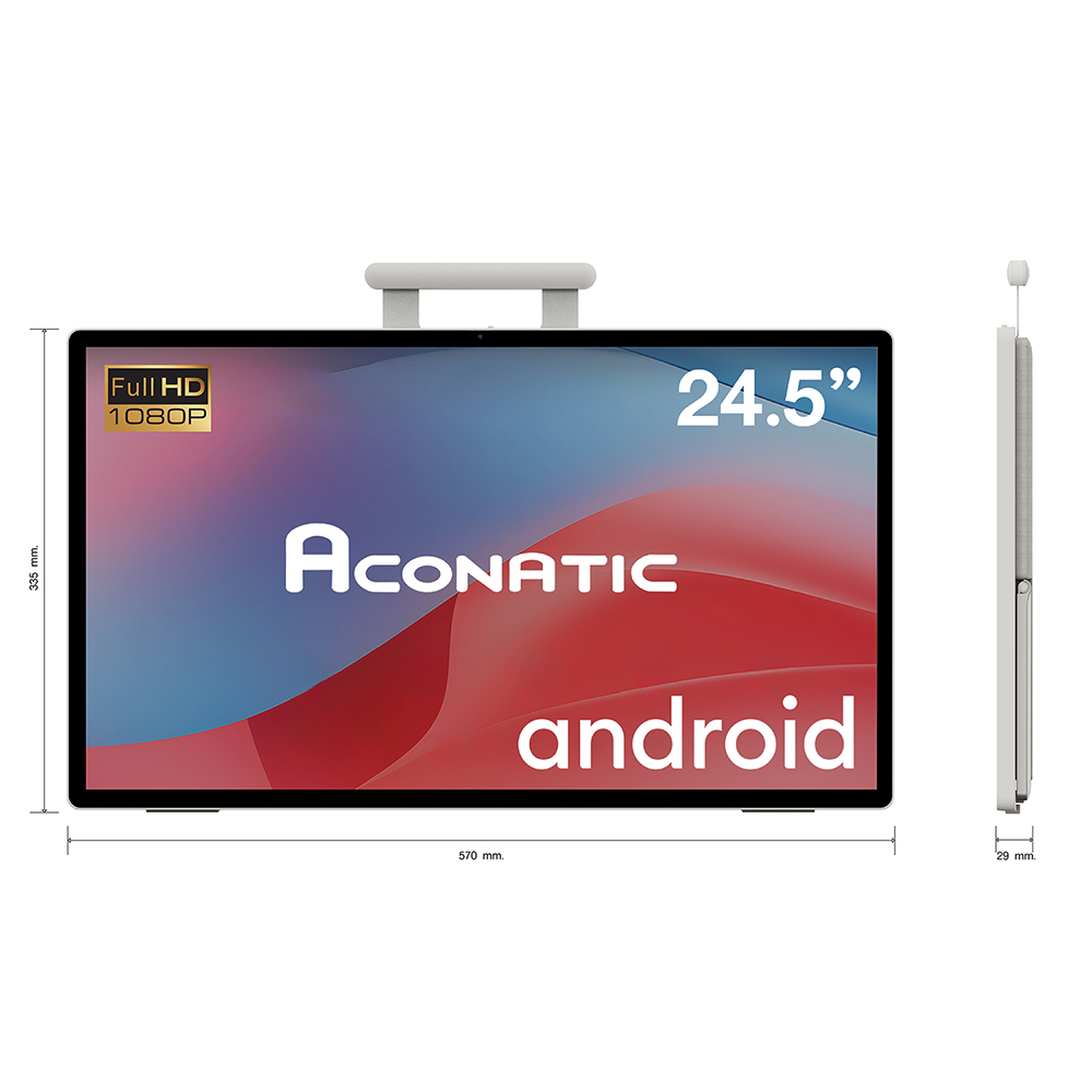 จอมอนิเตอร์ 24 นิ้ว ACONATIC 245SMH8000AN ระบบสัมผัส แอนดรอยด์ สมาร์ท สีขาว (รับประกัน 1 ปี)_2